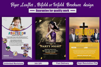 design event church corporate business flyer bifold trifold brochures or leaflet