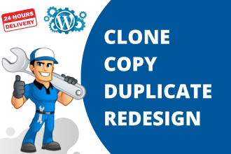redesign copy clone duplicate customize wordpress website, using elementor pro