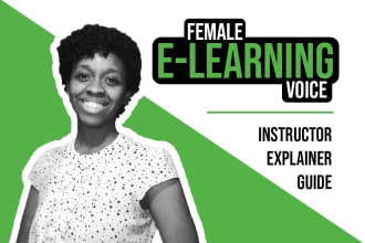 be your engaging female elearning voice