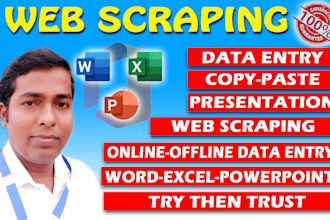 do web scraping from any site as per your requirment