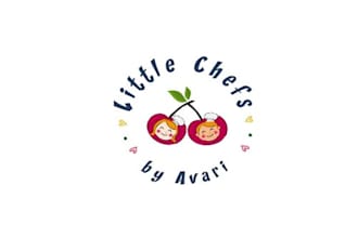 design a colorful funky logo for kids cooking classes