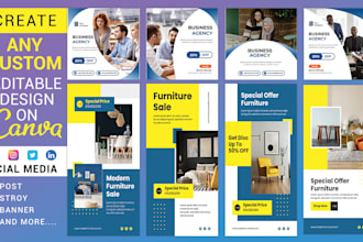 design social media template on canva