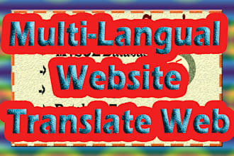 do custom website translate or develop multilangual website