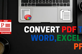 convert PDF to word, excel, powerpoint, jpg