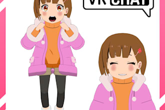 make 3d model for vtuber, streamer, and vrchat