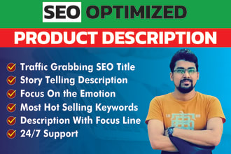 be your product description writer and copywriter