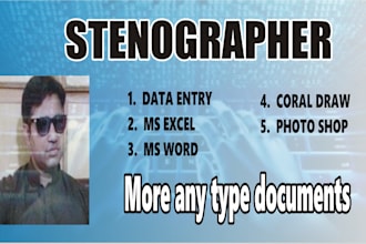 do data master  and stenographer