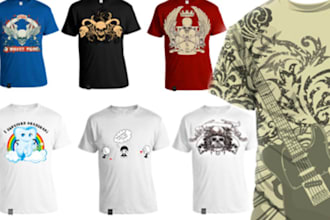 design graphics on tshirt