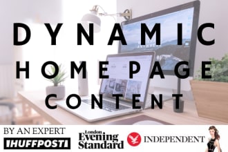 write you dynamic SEO home page content