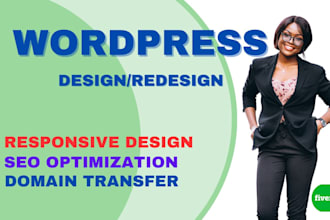 design or redesign wordpress website