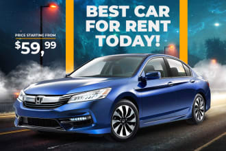 design car ad, poster, banner, e flyer