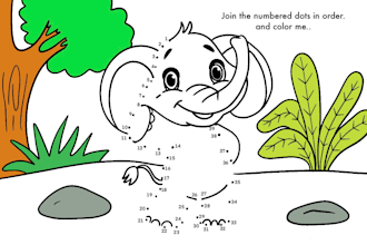 do kids activity book  or page