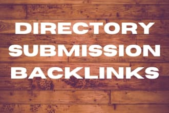 create high quality directory submission backlinks for your sites