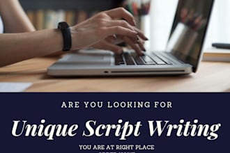 write perfect script for commercial sale, youtube and more