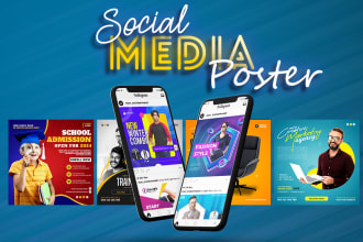 design social media posters for any purpose