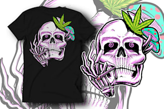 make amazing trippy psychedelic art for tshirt or cover album