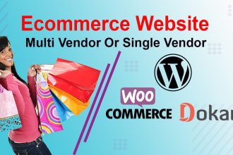 build wordpress ecommerce multi vendor marketplace website