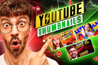 design catchy youtube thumbnail in one hour