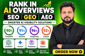 increase ai visibility score to rank website in chatgpt gemini with aeo GEO SEO