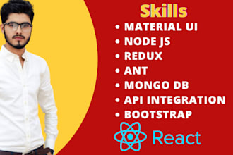 do front end web development in react js and next js