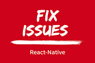 resolve react native bug or error