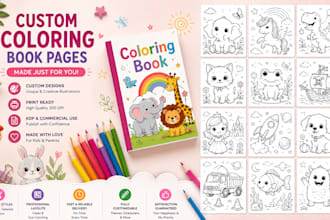 design your coloring book or notebook cover for KDP