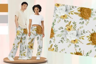 create unique seamless textile patterns