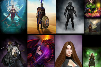 paint great fantasy art and dnd characters for you