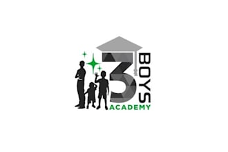 design school, college, university and education logo with creative thinking