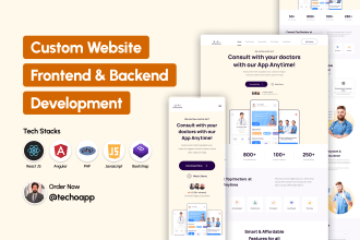 be your PHP web developer, full stack web developer, react, angular, and node js