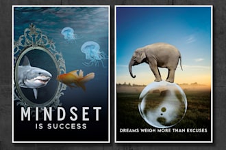 create inspirational, motivational wall art canvas