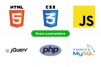 do custom HTML, CSS, java script and PHP