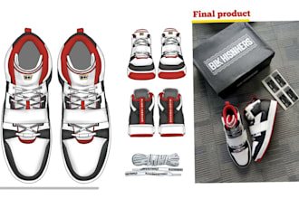 custom shoe design, shoe sketch and sneakers design concepts