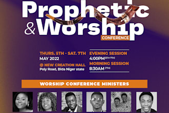 modern church flyer design