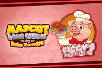 design a custom mascot for fast food and restaurant logo