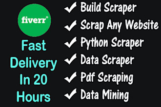 build a scraper in python or modify any codes or bot