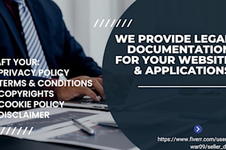 write terms and conditions, privacy policy