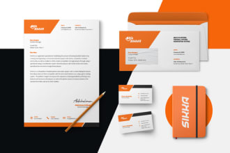 design impressive business cards, letterhead and stationery