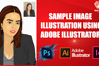 do graphic design using adobe illustrator and adobe photoshop