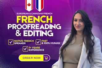 be your native french proofreader and copy editor