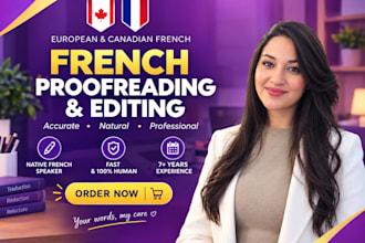 be your native french proofreader and copy editor