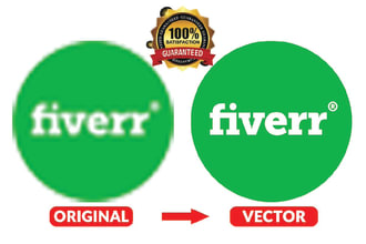 vector tracing, convert, redraw a design professionally