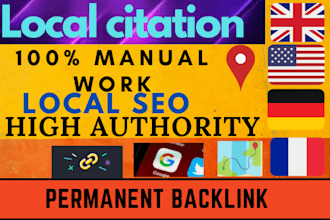 do 40 live google map citations for local SEO
