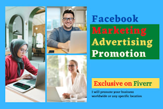 do facebook promotion, advertising and social media marketing