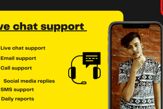 provide live customer chat support for your business