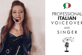 record pro and extremely versatile italian female voice