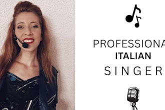 record pro and extremely versatile italian female singing voice