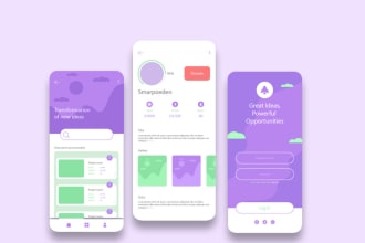 do awesome UI UX app designs on figma for ios and android