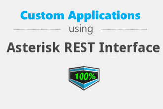 develop asterisk application with API calls and db connection