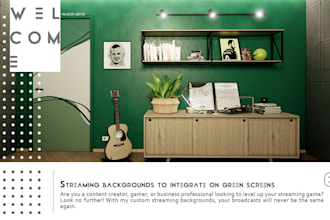 create stunning room designs for your streaming background